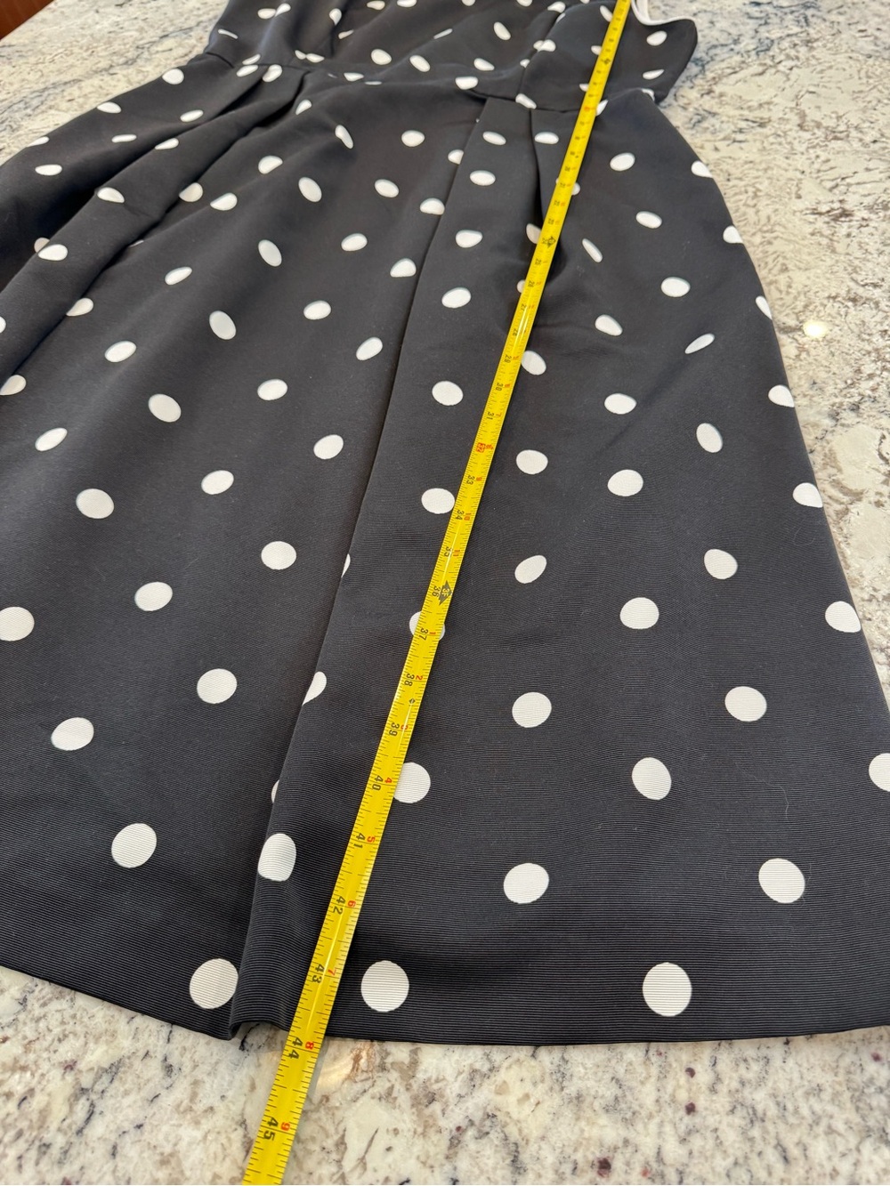 Eva Mendes x New York & Company Polka Dot Fit & Flare Dress Size 12 - Picture 7 of 12